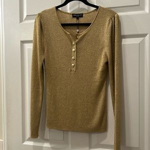NWT Generation Love Eileen Sweater in Gold size large